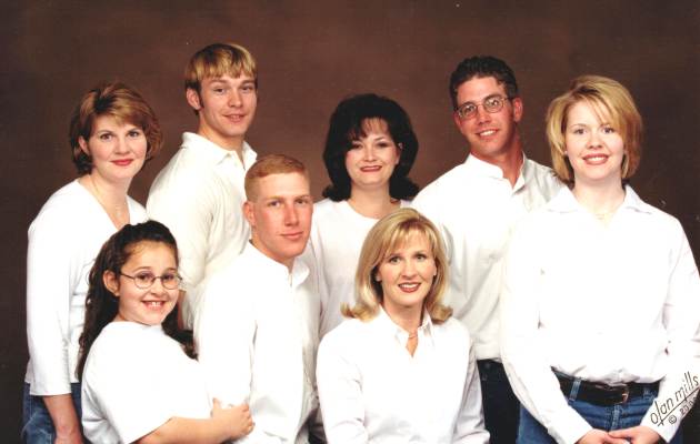 From left: FRONT Jessica, Bryan, Paige, BACK Jennifer, John, Ann, and Chris