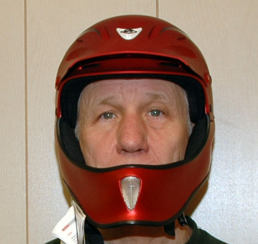 Sweet Protection Rocker full face helmet, lining up.
